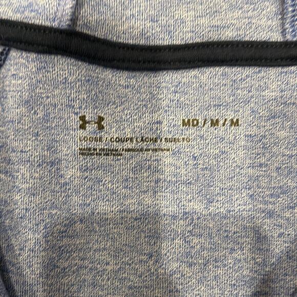 Under Armour Women's Full Zip Loose Scuba Neck Hoodie Light Blue Size M - Picture 6 of 6